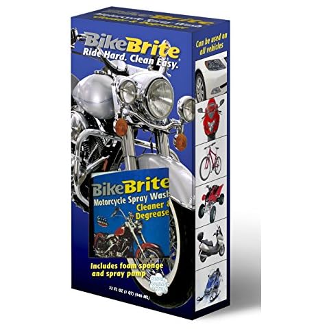 Bike Brite MC44K Blue/White Motorcycle Spray Wash Gift Pack - 32 fl. oz. Cover