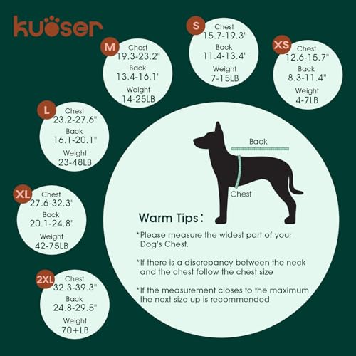 Kuoser Recovery Suit for Dogs, Adjustable Female Spay Dog Surgery Suit, Pet Surgical Shirt Male Neuter Anti Licking Abdominal Wounds Puppy Onesie Bodysuit, Alternative to Doggie Cone After Surgery