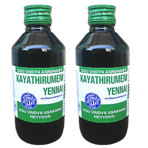 Sisu Vaidya Asramam Kayathirumeni Thylam (70 ml) (Pack Of - 2) Herbal oil for back pain | muscle injury | head ache | body massage | total body pain kayathirumeni thailam nagercoil (B09671G7X6) Amazon Price History, Amazon Price Tracker