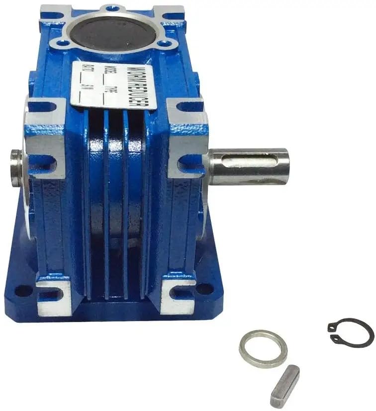 Diámetro del eje de salida simple/dual 14/18mm para reductor de gusano eje de salida+juntas+anillo S+Pin de esquina para caja de cambios NEMA NMRV 030/40 (030 doble eje 14mm)