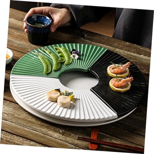 Plato de cerámica estilo japonés para sushi y snacks miniatura 5