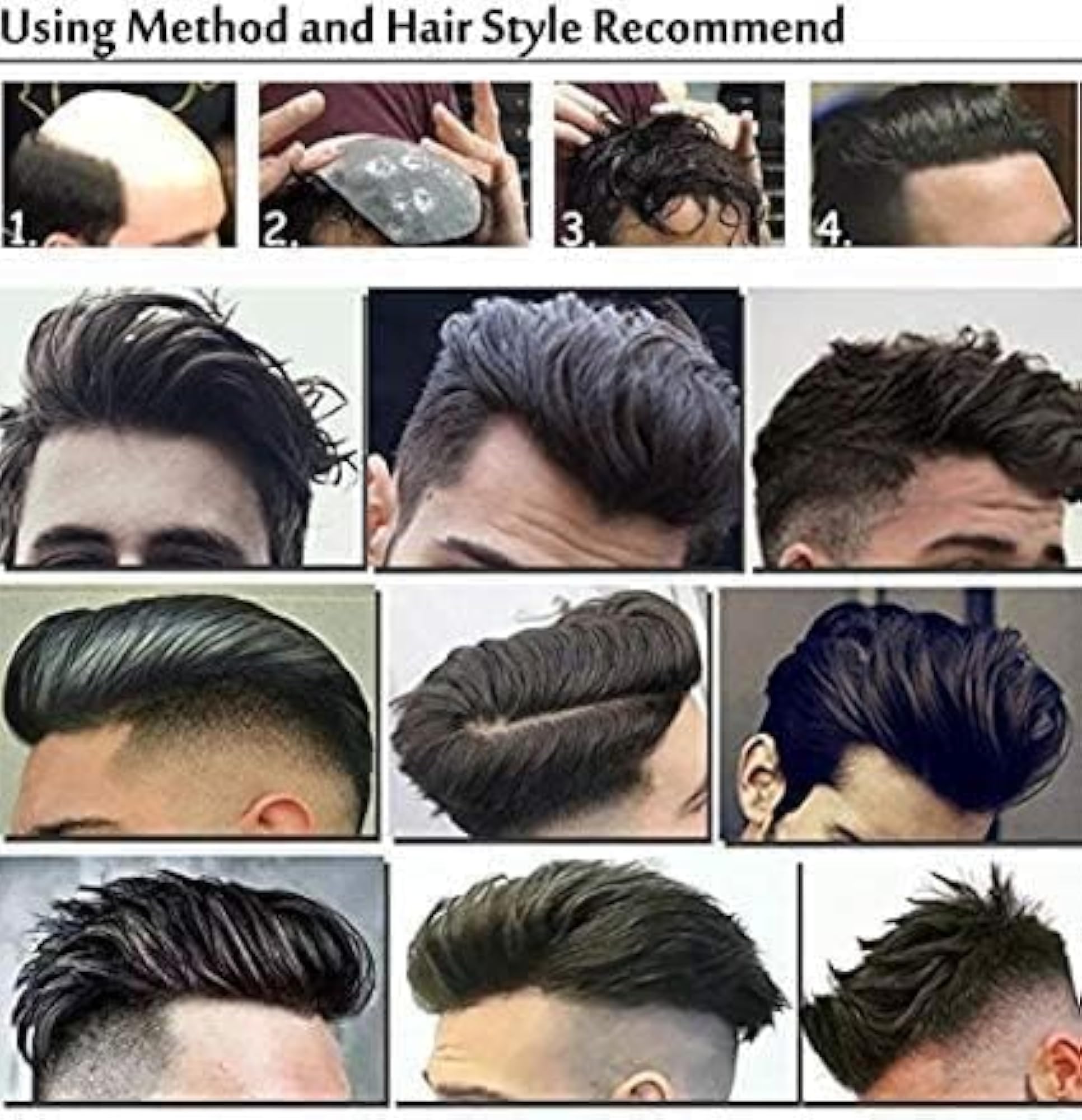 Australia Hair Patch for Men, 100% Human Hair