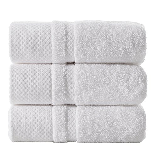 Sense Gnosis Super Soft White Hand Towels Ultra Absorbent Quick Dry 100% Cotton Hand Towel For Bathroom Hotel Spa Quality (13 X 29 Inch), 3 Pieces #TOP1