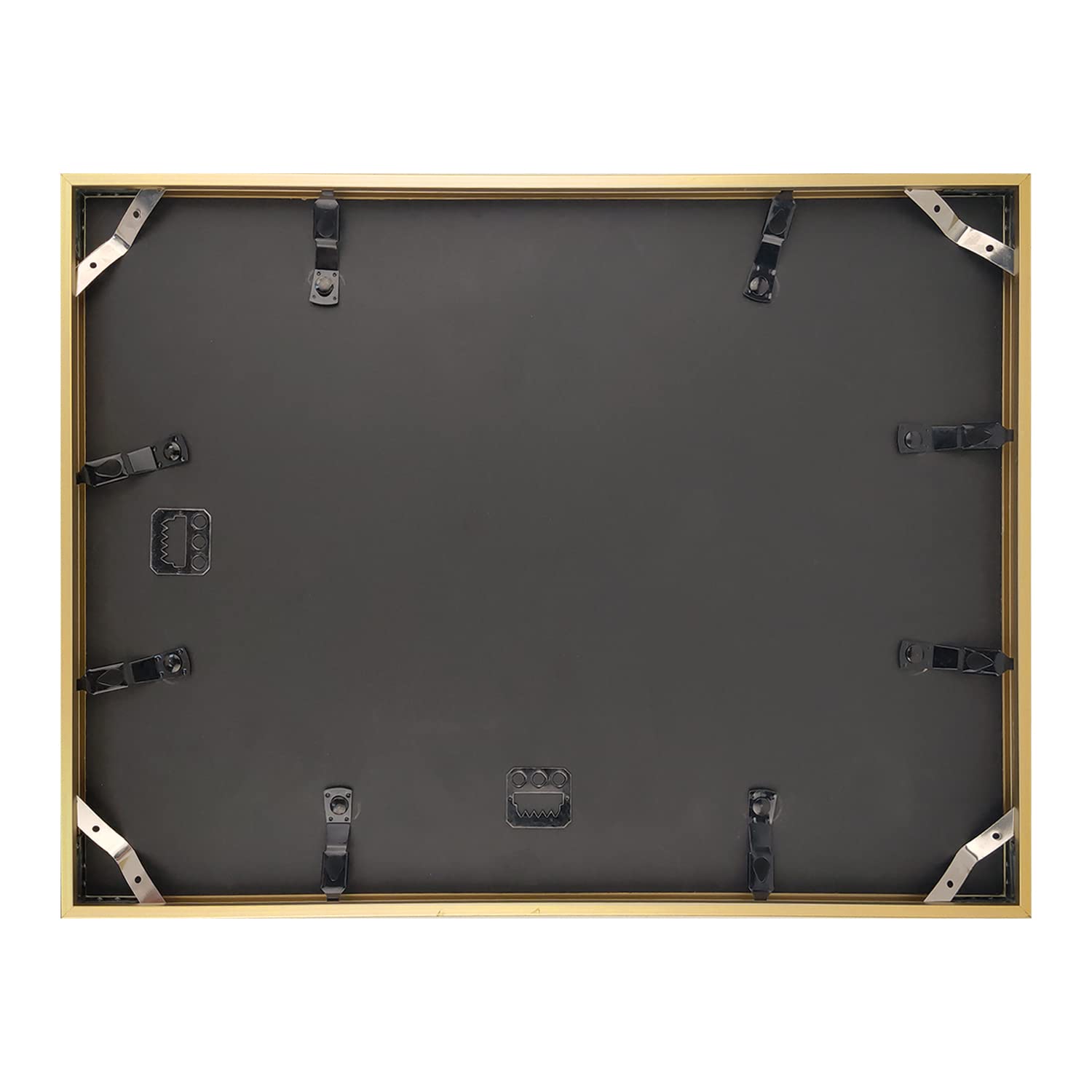 Frametory, 11 x 14 fotolijst met mat voor foto's van 8 x 10 cm - High Definition glas brede lijst - vooraf geïnstalleerde wandmontagehardware (wit, 1 stuks