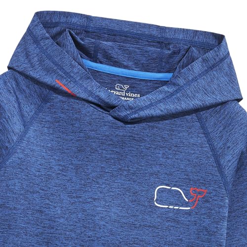 vineyard vines Men's OTG Whale Outline Long-Sleeve Harbor Hoodie Tee4