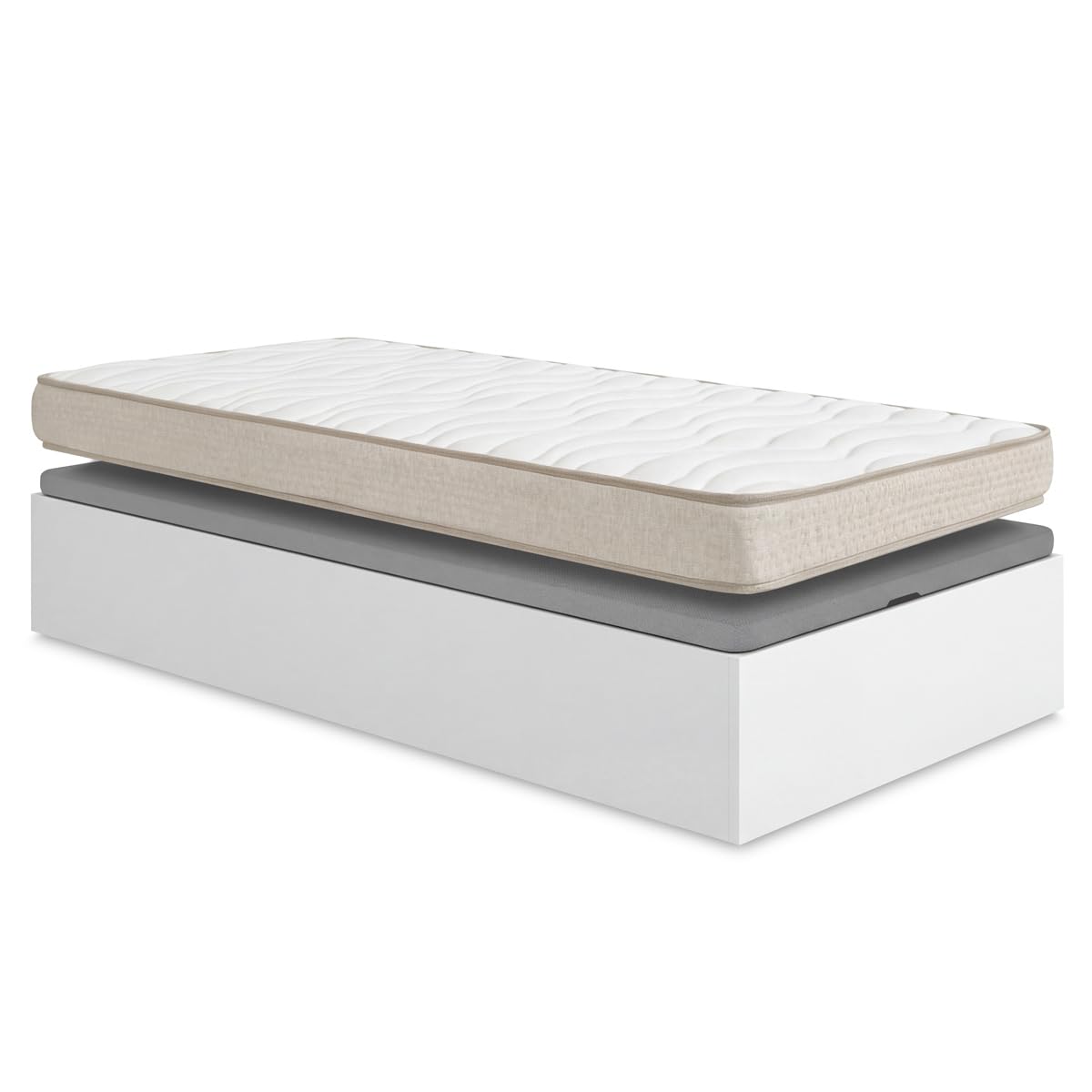 DEKIT - Pack Ahorro Juvenil Canapé abatible Nest con Colchón viscoelástico Nova 90 x 190 cm