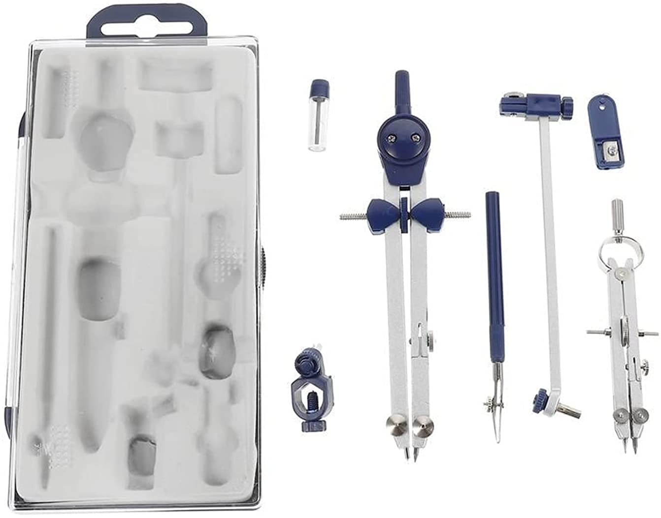 AKAZI Geometrie-Set Zeichenkompass für Geometrie-Set Professionelle Zeichenzirkel Praktisches Zeichenzubehör zum Zeichnen Math Engineer Tool Compass Set