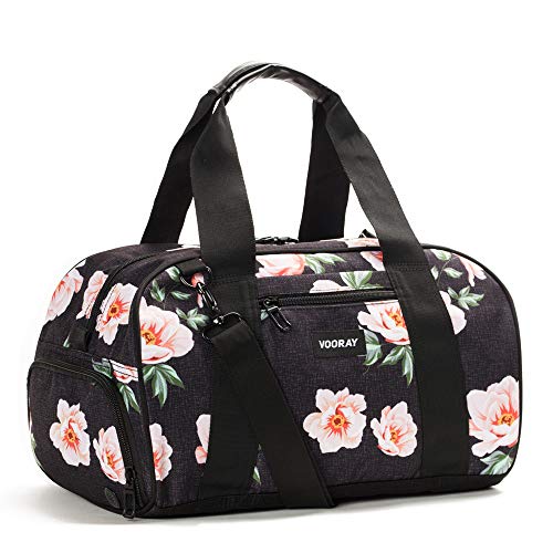 Vooray Burner, Small Duffel Bag, Gym Bag with Shoe Pocket, 16