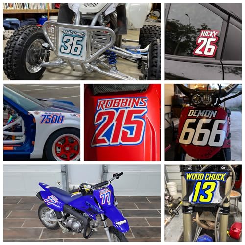 MC MOTOPARTS 3-Piece Number Kit