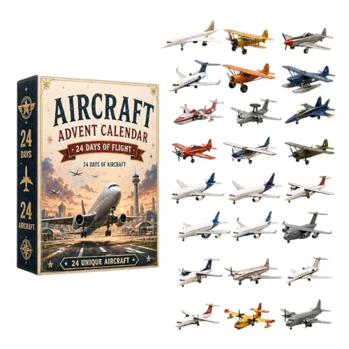 2D Aircraft Advent Calendar 2026, 24 Days Christmas Countdown