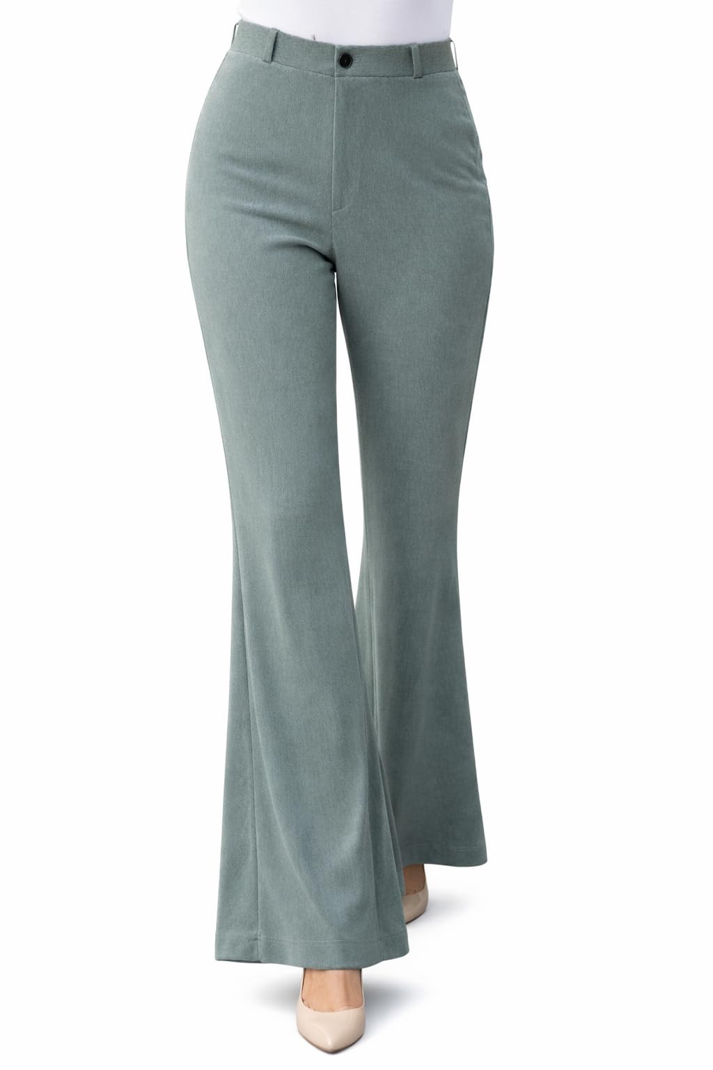 amazon brand - inkast Women High-Waisted Bootcut Trousers-picture-53