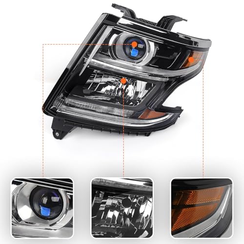 FIONE 2015–2020 Chevy Tahoe Headlights | Halogen LED DRL Replacement - Image 6