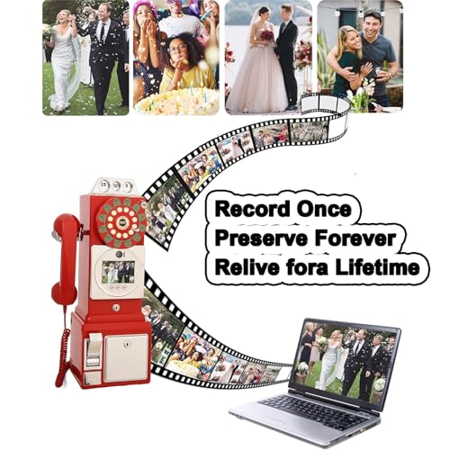 Libro degli ospiti audio per eventi, registra facilmente messaggi personalizzati, perfetto per matrimoni, anniversari, baby shower, lauree