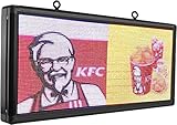 CX P6 LED Sign - Outdoor Full Color WiFi 40'' x 18'' Scrolling LED Display with High Resolution Scrolling Texts Full Color Sign for Advertising, High Brightness P6 and New SMD Technology