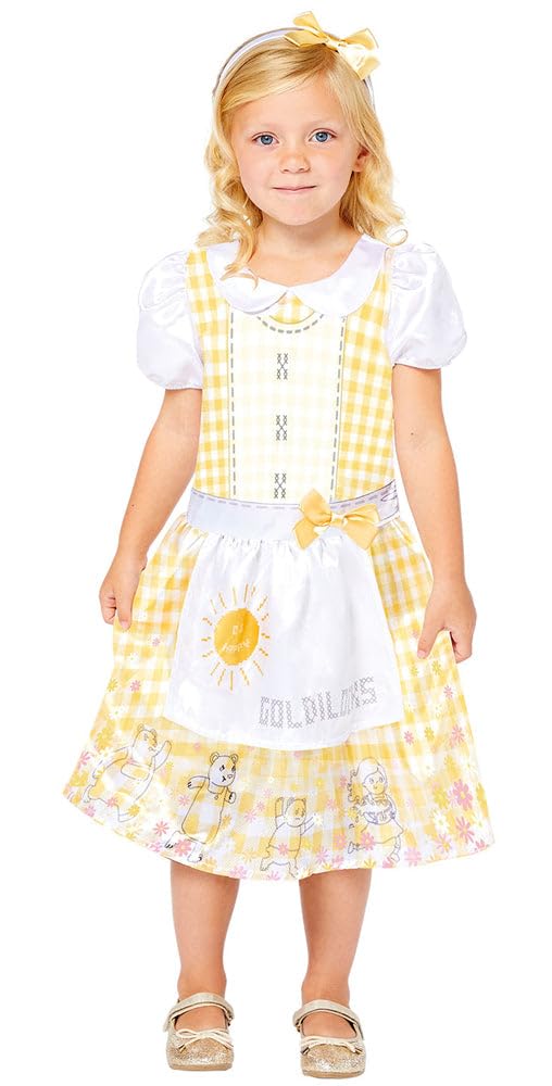 amscan 9910092 - Girls Sustainable Goldilocks World Book Day Fancy Dress Costume Age: 6-8 Yrs