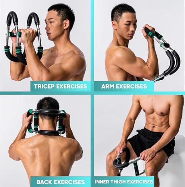 Twister Arm Trainer for Men & Women, Adjustable 6 Gears (40-100Lbs), Twister Arm Chest Exerciser, Forearm Strengthener Portable Detachable Chest Workout Equipment for Home & Gym