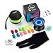 MAGICYOYO Light Up Yoyo - Y02 Aurora Professional Unresponsive Yo Yo with Glove, Yo Yo Storage Bag, Extra Battery,12 Yoyo Strings-LED Light Effect (Blue Light)