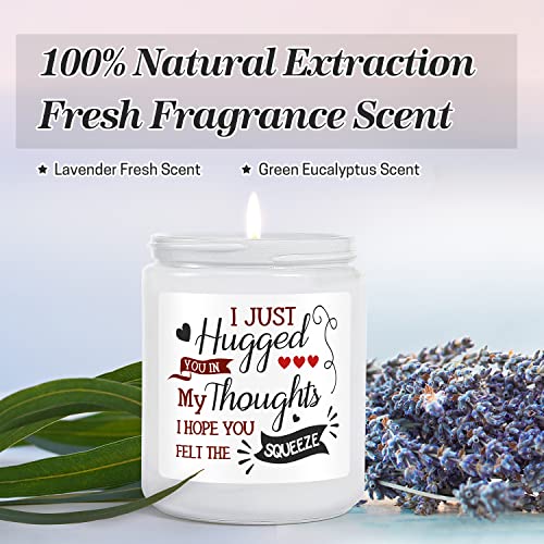 Thinking Of You Gifts For Women - Lavender Scented Hug Friendship Candle For Best Friend Unique Birthday Present For Woman Female Male Men Coworker Sister Bff Mom Girlfriend Get Well Soon Gift #TOP3