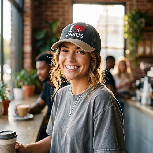 Image of I, Love Embroidered Baseball Cap