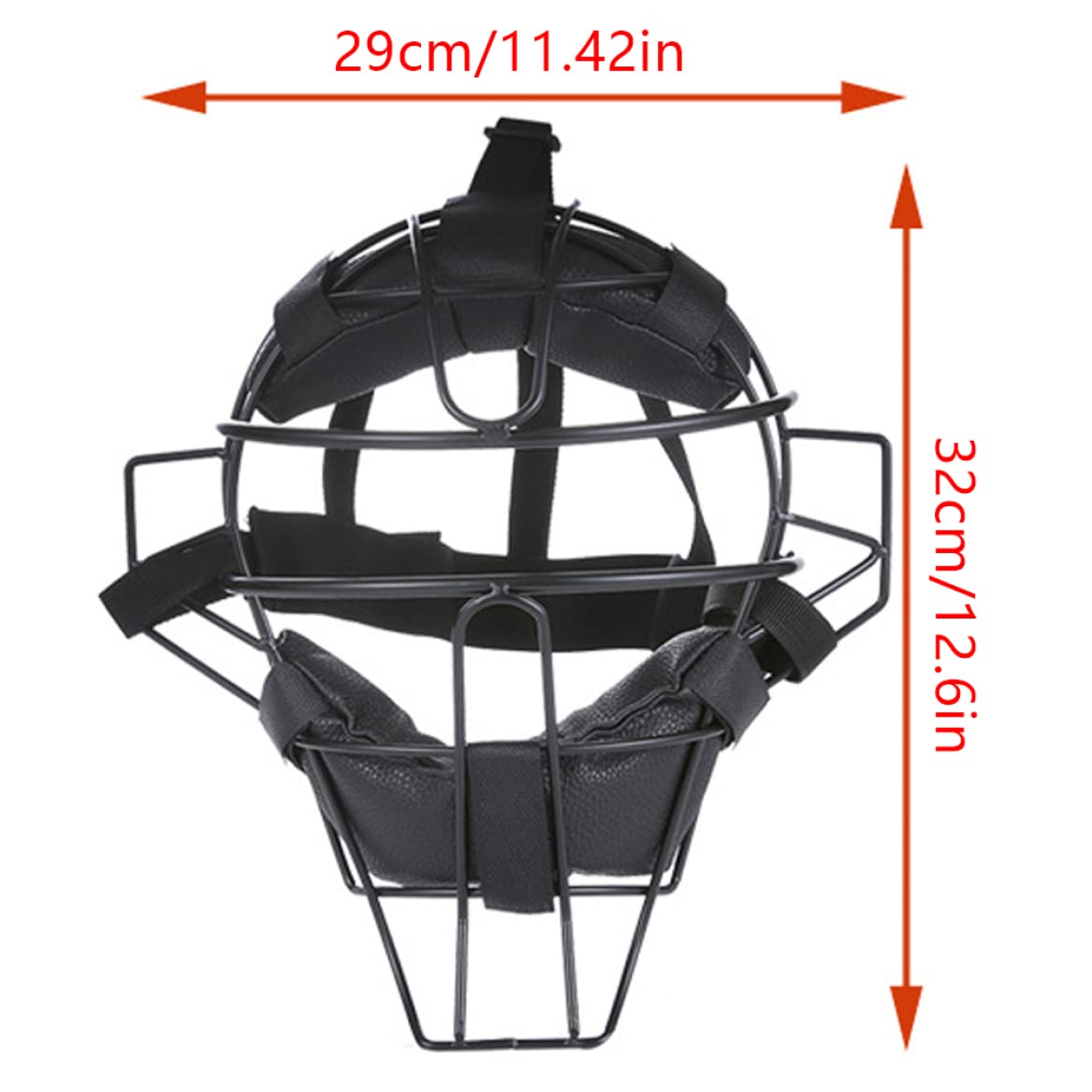 Masques de Receveur de Baseball, Couverture de Protection Contre Le Visage de Softball rembourré à Adulte, Masque de Garde de Gorge de Baseball léger, Casque de Receveur de Baseball pour