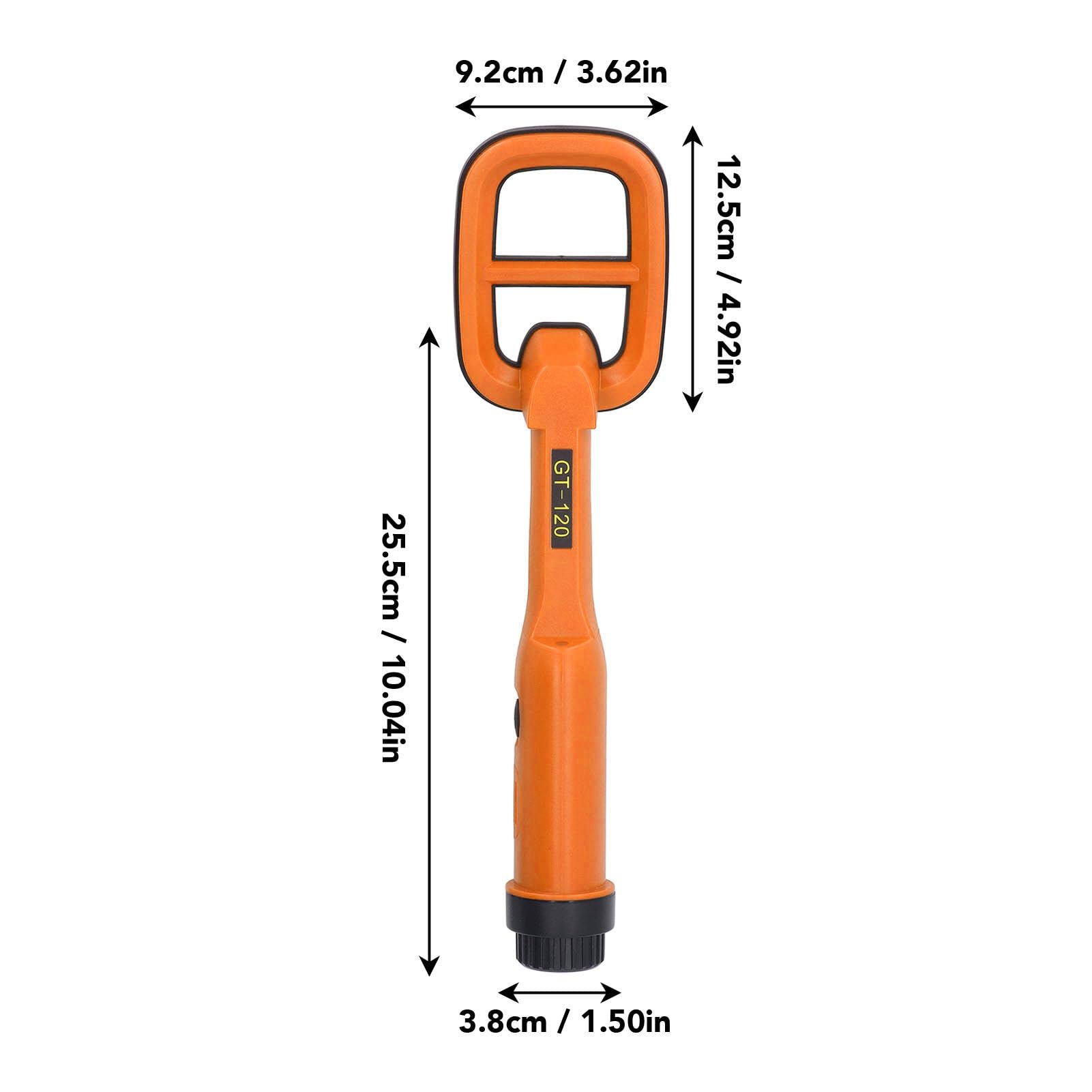 Détecteur de Métaux Coil Portable, Findeur de Pièces sous-Marines Portable 9.84ft IP68 Treasure Scanner Locator Finder Gold Light LED, pour Les Fonds Marins du Lac (Orange)