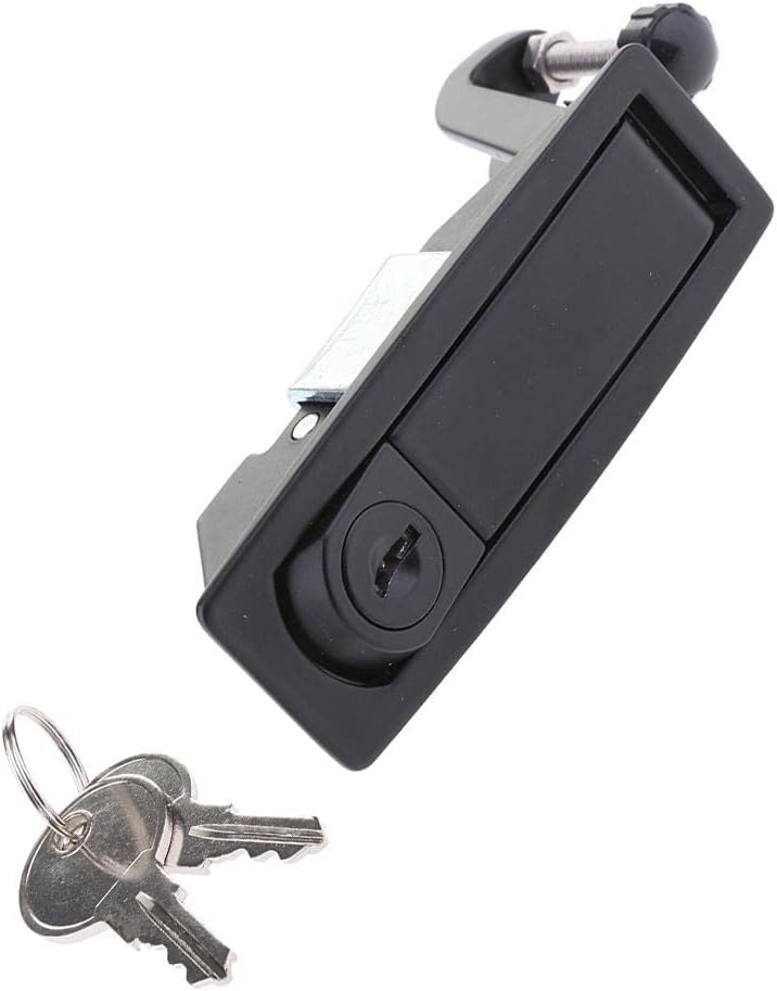 RV Baggage Compartment Door Lock - Flush Lever Compression Locking Latch w/Keys for Boat Door Cabinet Cockpit Floor
