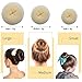 Hair Bun Maker Set Brown/Blonde/Black, The EASIEST Way to Make Buns, 3 Donuts + 2 Snap Bun Makers + 4 Topsy Tail Hair Tool + 5 Hair Elastic Bands + 10 Bobby Pins