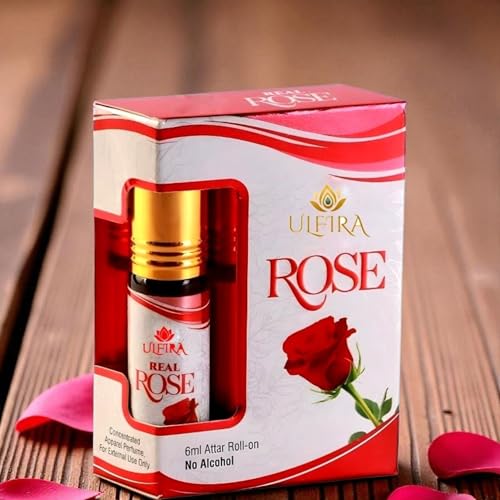 Image of Real Rose Attar Original Pure Super Long-Lasting Alcohol Free 6ml