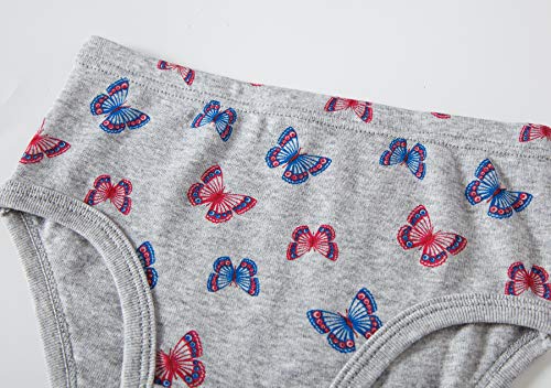 Cadidi Dinos Girls' 100% Cotton Panties Baby Toddler Soft Underwear Kids Briefs (Pack of 6) Size 2T 3T