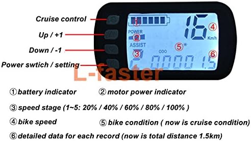 Miniatura 2 de 350 W 8 PULGADAS Scooter sin escobilla Kit de motor puede con pantalla LCD WUXING acelerador DIY Scooter Town 7 XL