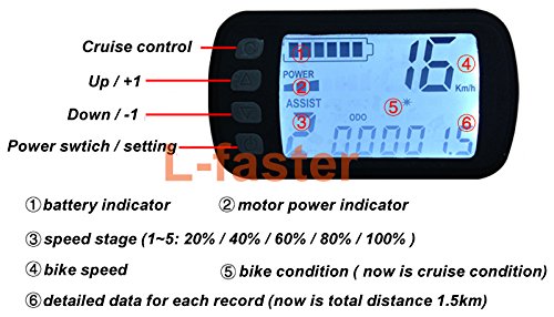 350W 8 INCH Scooter BRUSHLESS HUB Motor KIT CAN with LCD Display WUXING Throttle DIY Scooter Town 7 XL?48V LCD?