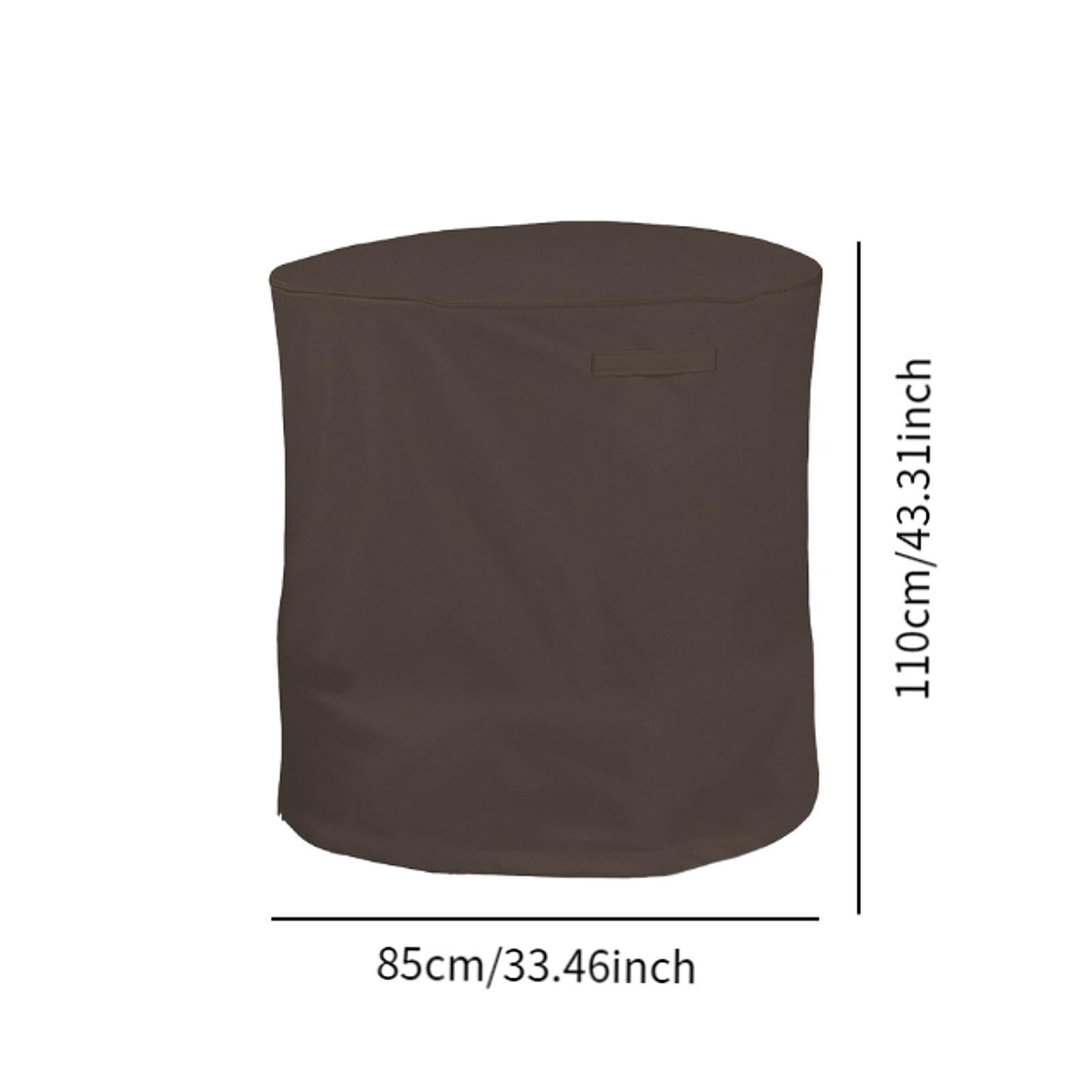 Trituradora de Madera Trituradora Trituradora Cubierta Exterior Portátil Césped Exterior Impermeable Café, Café