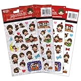 Monchhichi Standard Stickers - 4 Sheet