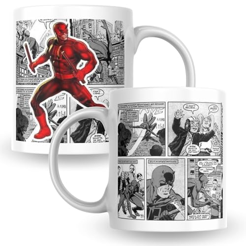 KaTunn - Taza Superhéroes Personalizada con Nombre - Taza Personalizada para Café - Tazas Originales para Regalar - Regalo Friki para Fans - Regalos Personalizados Únicos (Daredevil)
