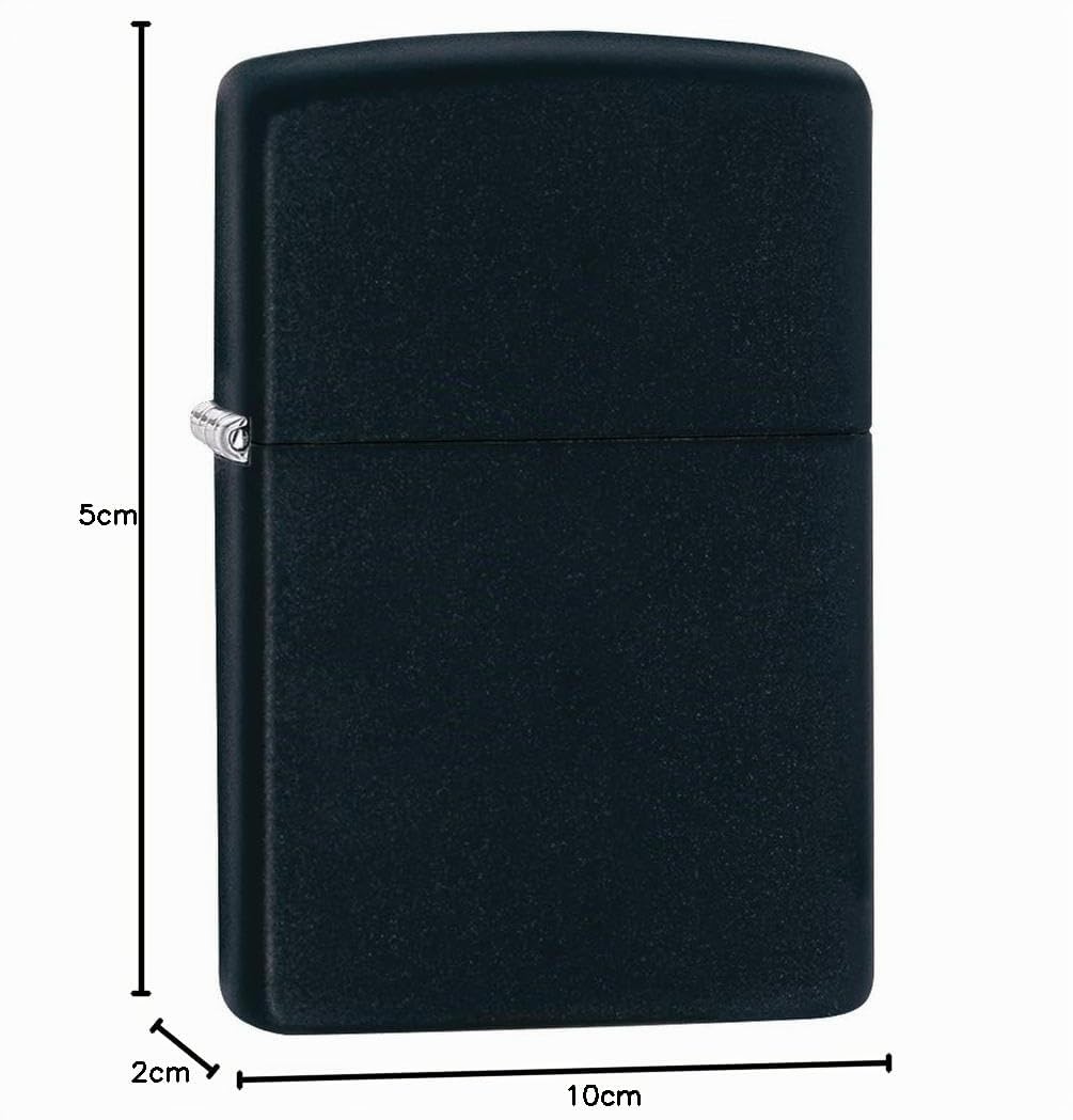 Zippo 218 Accendino, colore: Nero opaco