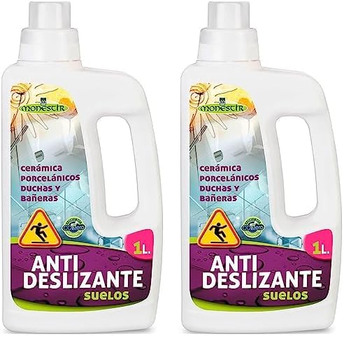 Monestir Antideslizante Suelos, Cerámica, Porcelánico, Bañeras y Duchas 1L (Paquete de 2)