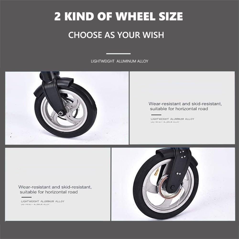 Mini Bicicleta Plegable Ultraligera Y Portátil 8/10 Pulgadas para Estudiantes Adultos, Ideal para Deportes Aire Libre, Ciclismo, Viajes Y Desplazamientos. A,10in