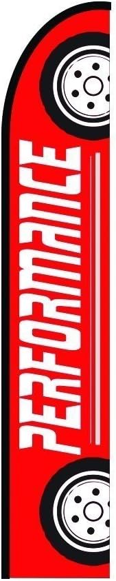 Performance Feather Flag, 11.5 Feet Outdoor Advertising Display Sign - Pre Printed Promotional Business FLAG ONLY by Above All Advertising