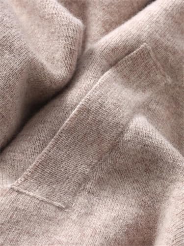 Men's 100% Merino Wool Cardigan, Soft Business Casual Lapel Zipper Sweater4