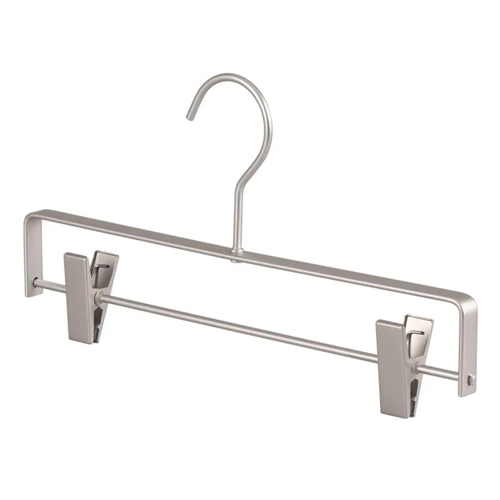 Hangers Coat Hanger 5PC Closet Suit Organizer, Solid Aluminium Alloy Clothes Hangers Pant Dresse Rack,Non-slip Non-marking(30CM-bold-silver)
