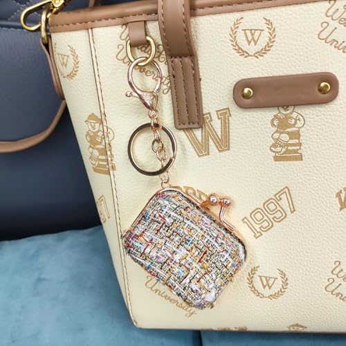 Image of Bag Charm for Handbags Decoration,Mini Leather Bag Keychain,Fashion KeyChain Accessory For Handbags Purse