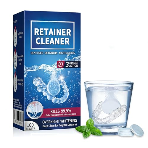 Tabletas Limpiadoras De Retenedores, Protectores Bucales Limpios, Frescos Y Sin Manchas