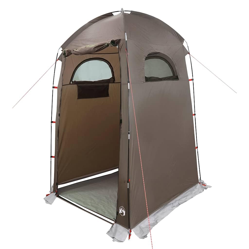 Vidaxl Brown Waterproof Shower Curtain