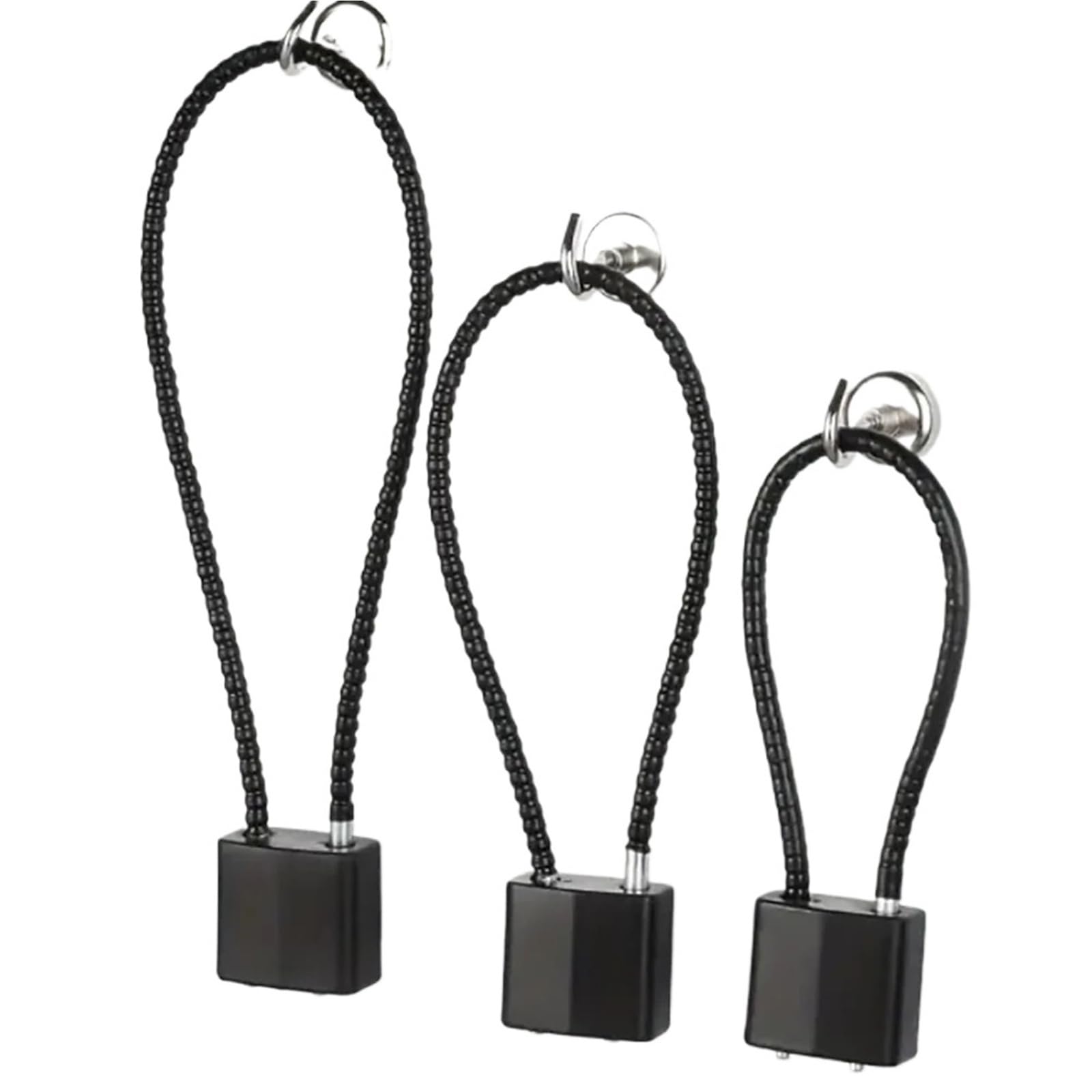 Bghyjkol Rope Length14.96inch Padlock 1Pc Soft Steel Cable Anti-Theft Padlock