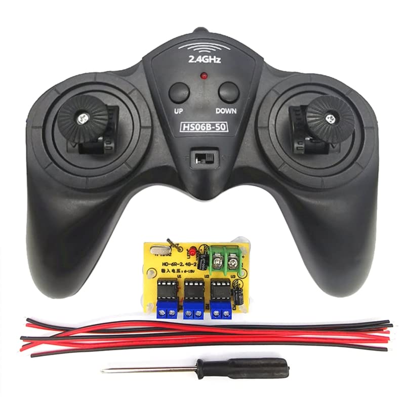 Replacement Part For Popular Popular 2.4G Transmitter 6 Channel Te Control Receiver DC 6V-15V Car Model Ship DIY 50 Meters Control - (Color: Black)