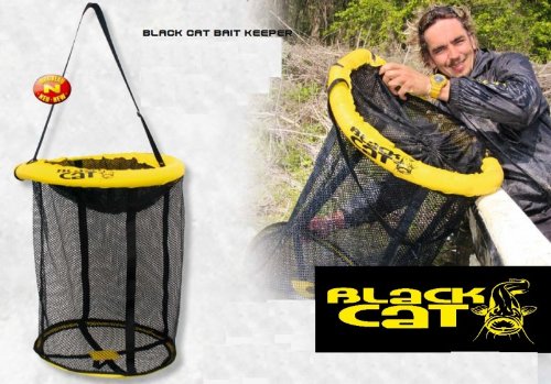 Black Cat – Vivier De Pêche Flottant Compact Avec Anneau De Flottabilité – Gardez Vos Appâts Vivants