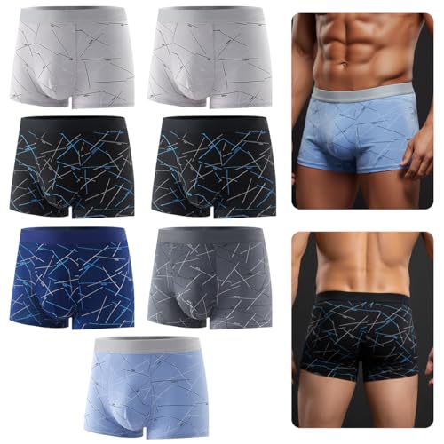 Catálogo para Comprar On-line Trusa Hombre los más solicitados. 45 AEIFULU 7 Piezas Boxer Hombre, Ropa Interior Hombre de Alta Elasticidad, Cómodo contra la Piel, Suave y Transpirable, Adecuado para Uso Diario y Deportivo (Multicolor)