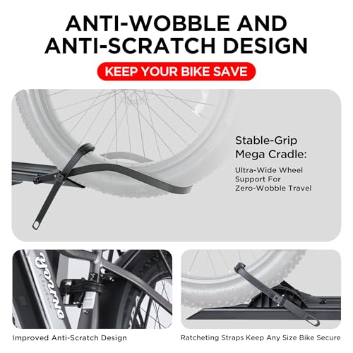 Image of YOUNG ELECTRIC 200LBS EZ-FOLD Aluminum 2-Ebike Carrier with Ramp for Bikes and Electric Bike, Car SUV Truck Van RV and Trailer