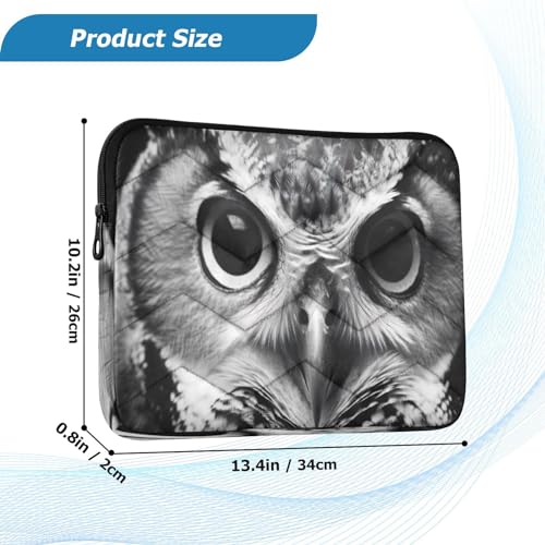Funda para laptop de 13-14 pulgadas con diseño de búho miniatura 3