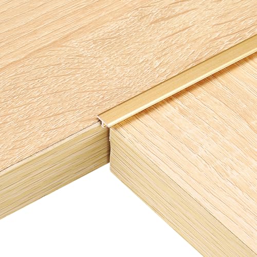 uxcell 2Pcs 2.9ft x 0.31" T Molding Floor Transition Strips,